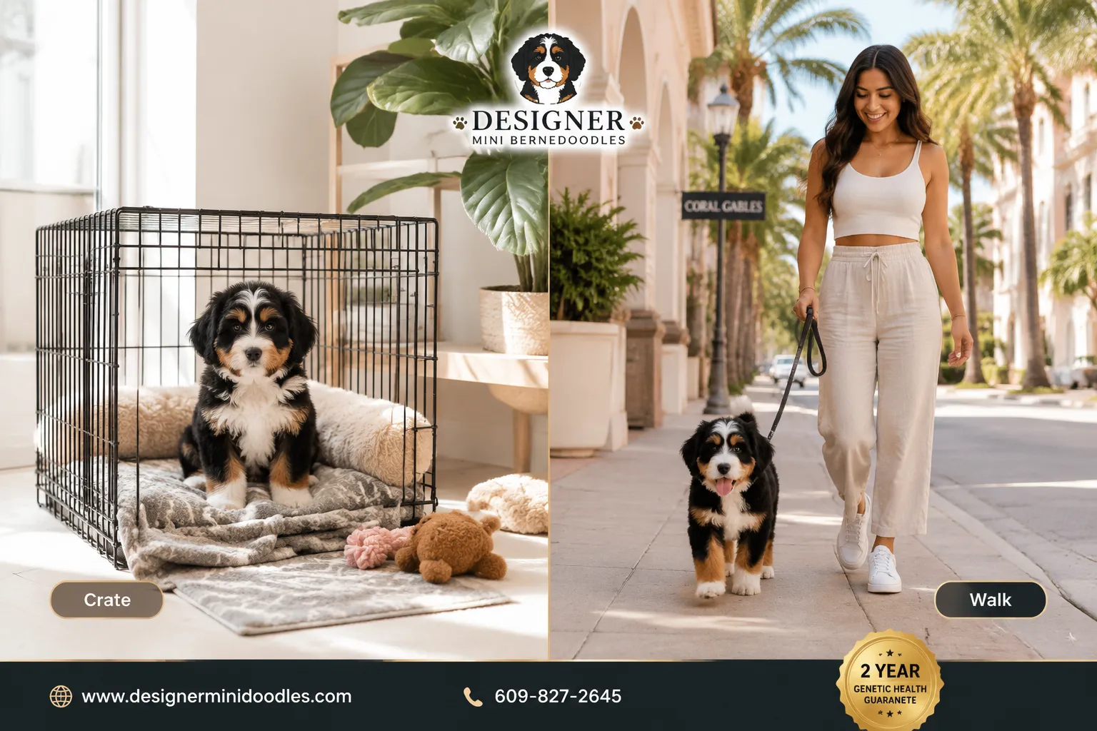 Mini Bernedoodle Puppies Miami