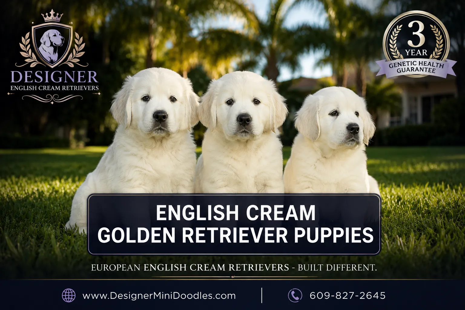 english cream golden retriever puppies Orlando