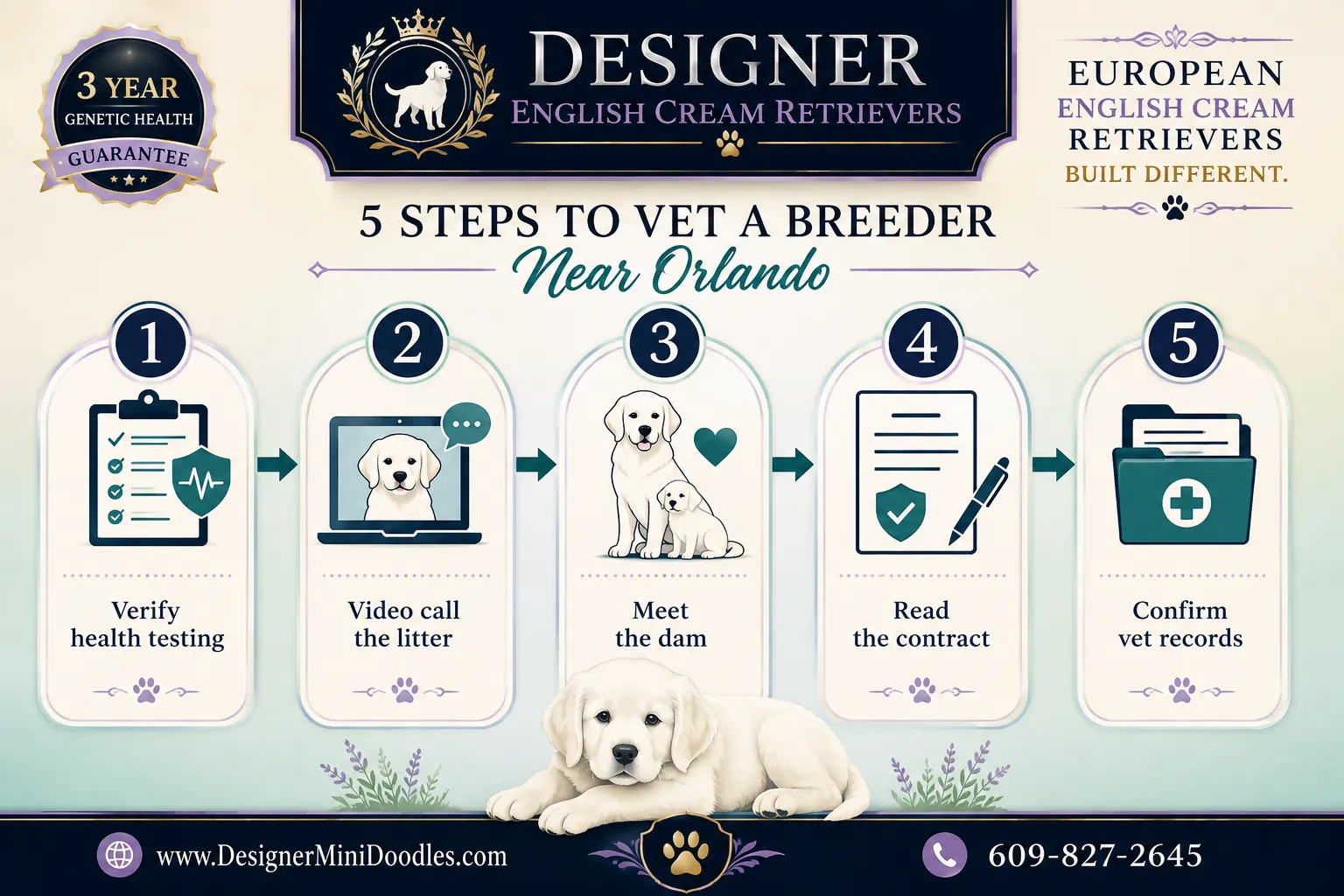 english cream golden retriever puppies Orlando