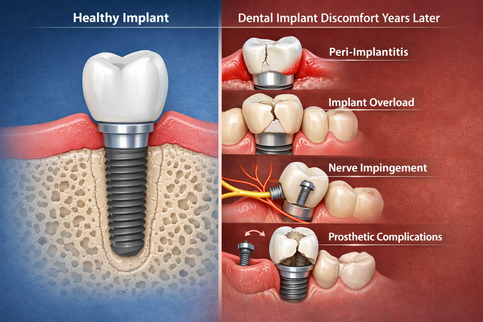 Understanding Dental Implant Discomfort Years Later: Causes, Symptoms, and Solutions
