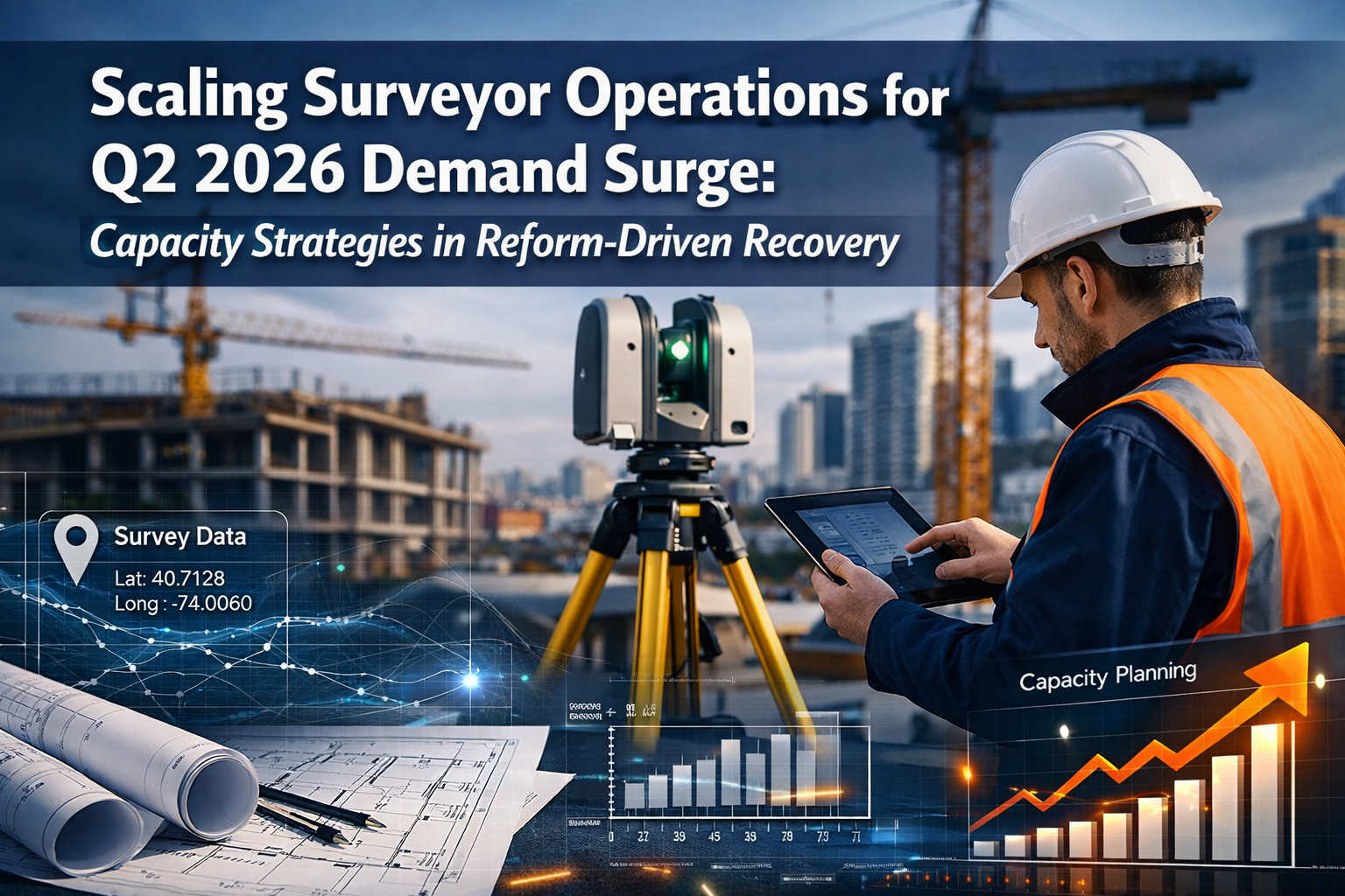 Professional () hero image featuring 'Scaling Surveyor Operations for Q2 2026 Demand Surge: Capacity Strategies in