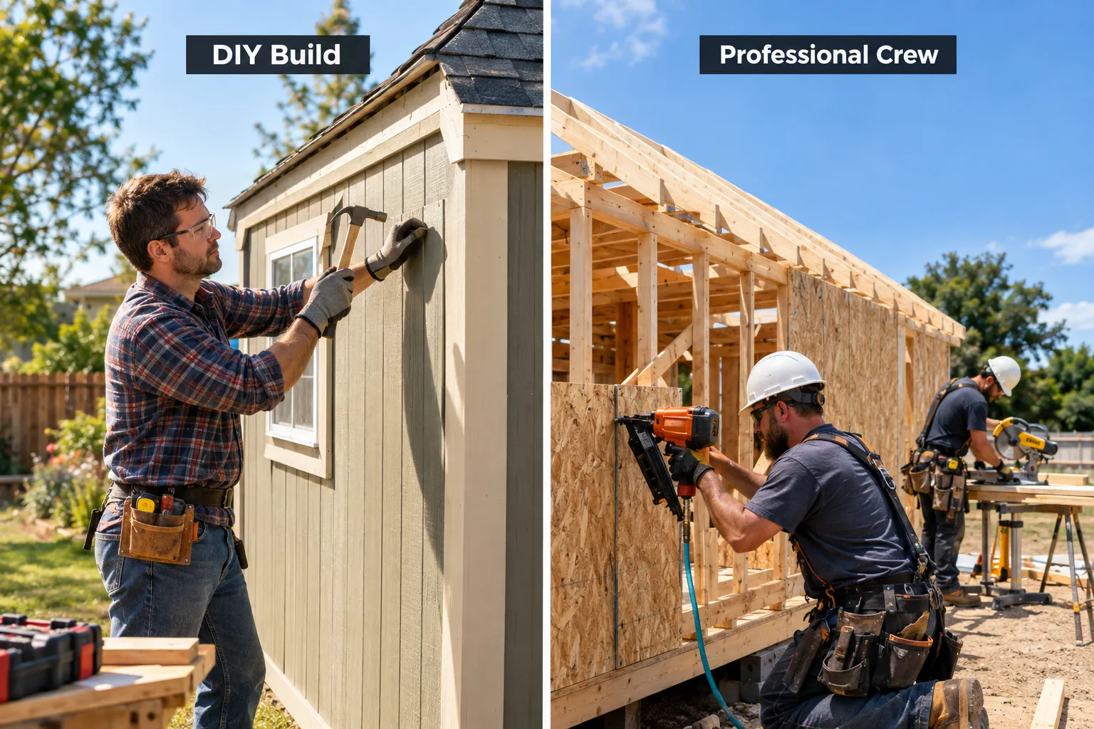 Does Weather Delay Shed Building Timelines