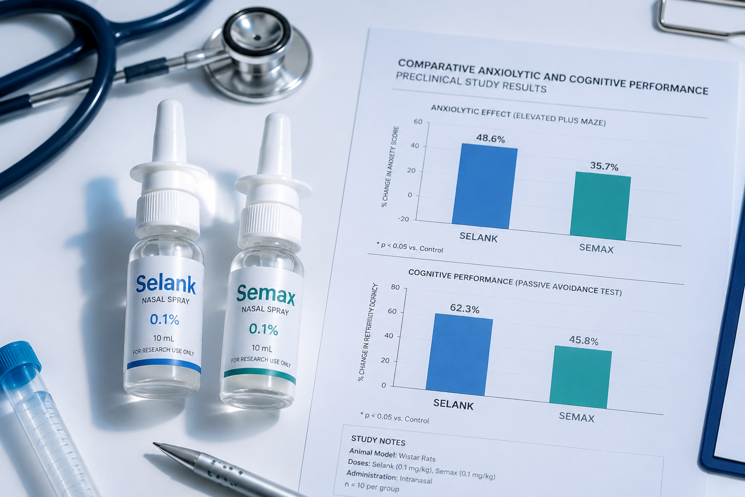 Comparative Research on Anxiolytic and Nootropic Effects