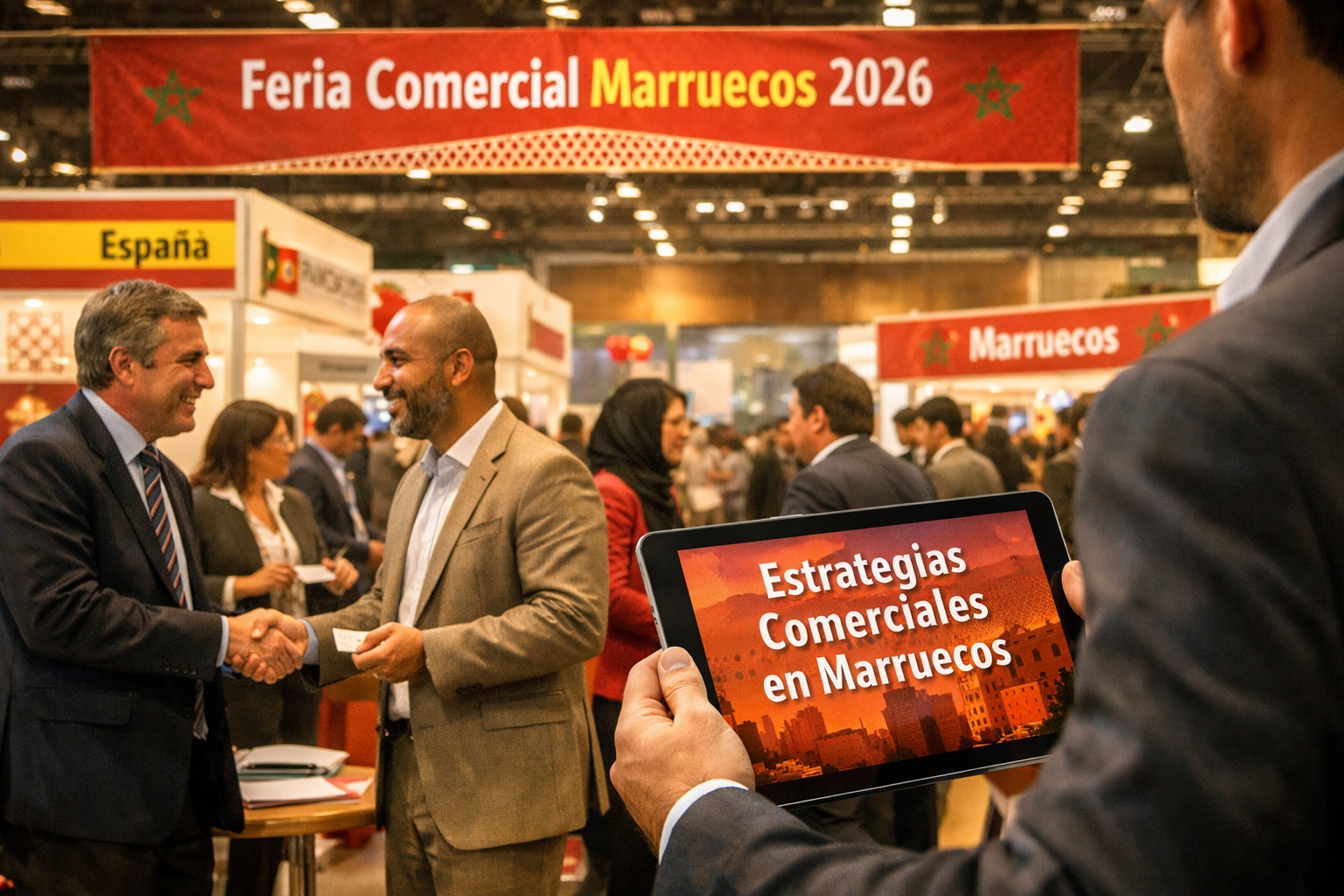 Feria comercial en Marruecos