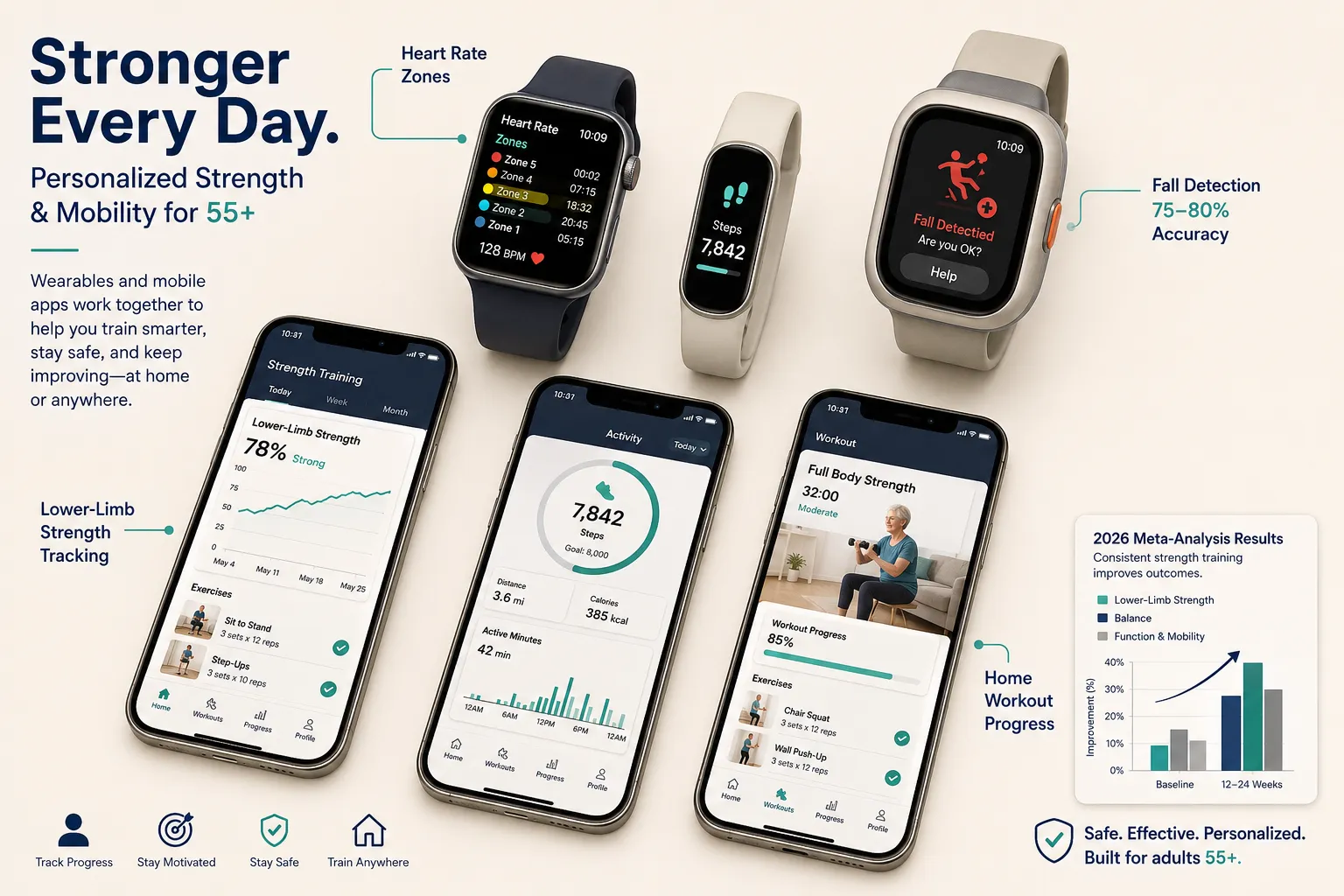 What wearables are best for tracking senior fitness and mobility?