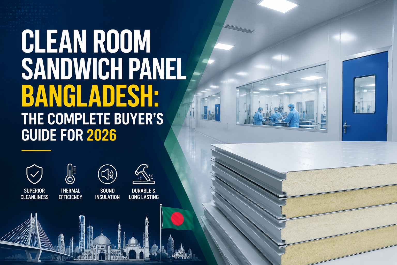 "Clean Room Sandwich Panel Bangladesh: The Complete Buyer's Guide for 2026". Modern design, , , aesthetic. Background