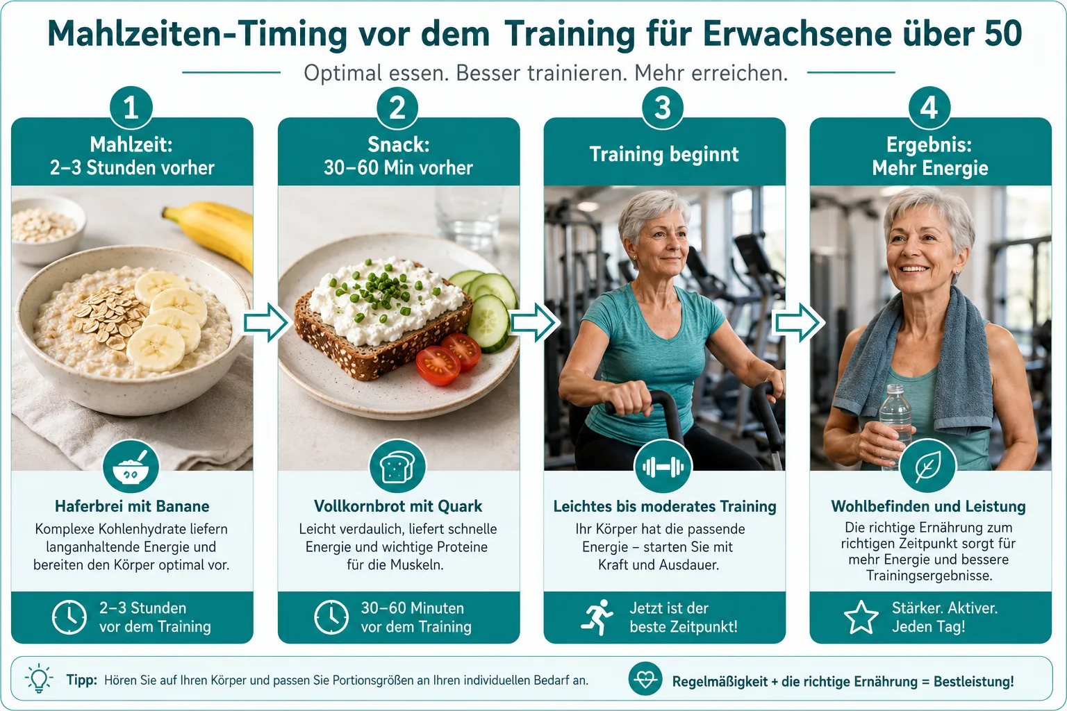 Was sollte man vor dem Training essen?