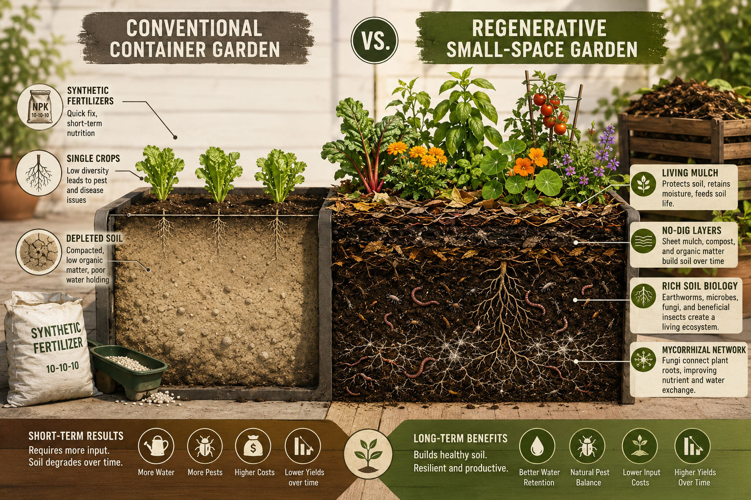How Do Regenerative Techniques Work in a Tiny Backyard or Balcony?