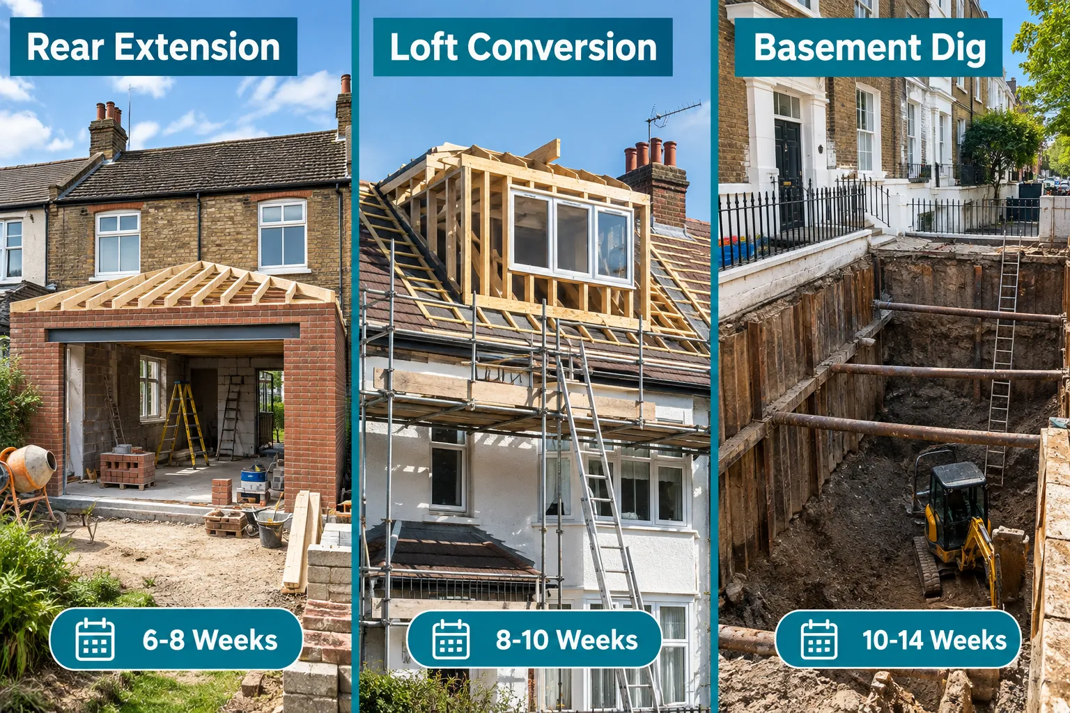 Realistic Timelines for Three Common UK Project Types