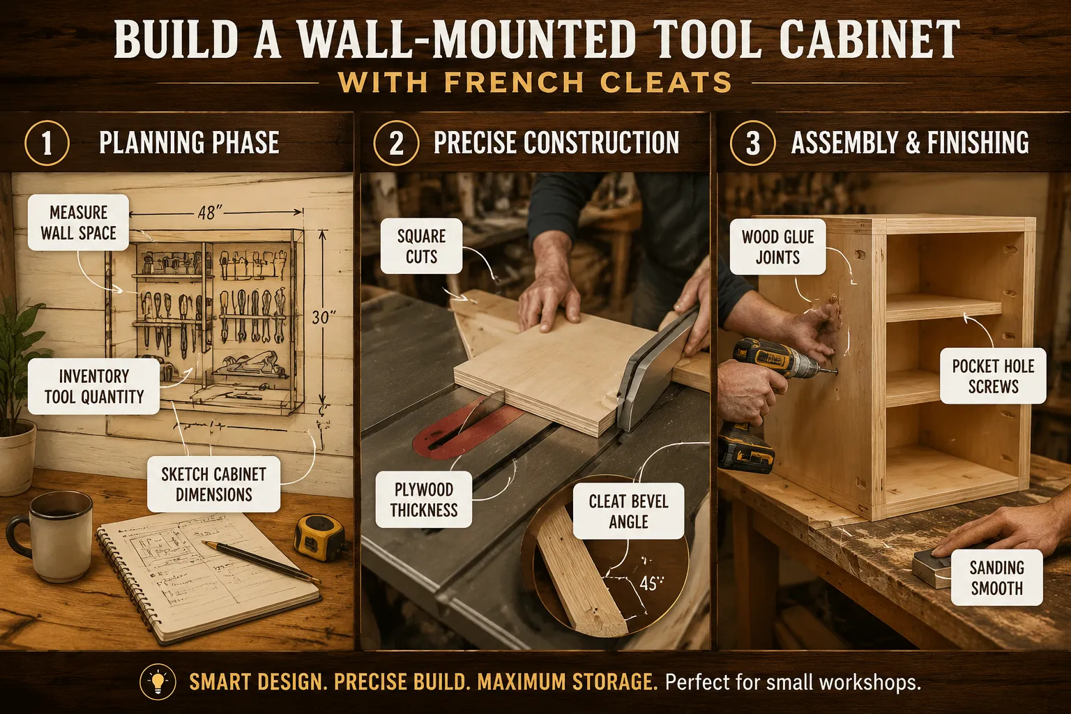 Designing and Constructing Your Wall-Mounted Tool Cabinet