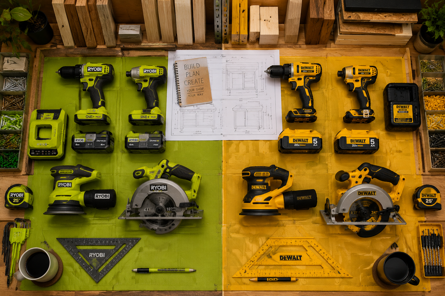 Understanding the Tool Ecosystems: Ryobi vs. DeWalt for Beginner Woodworkers