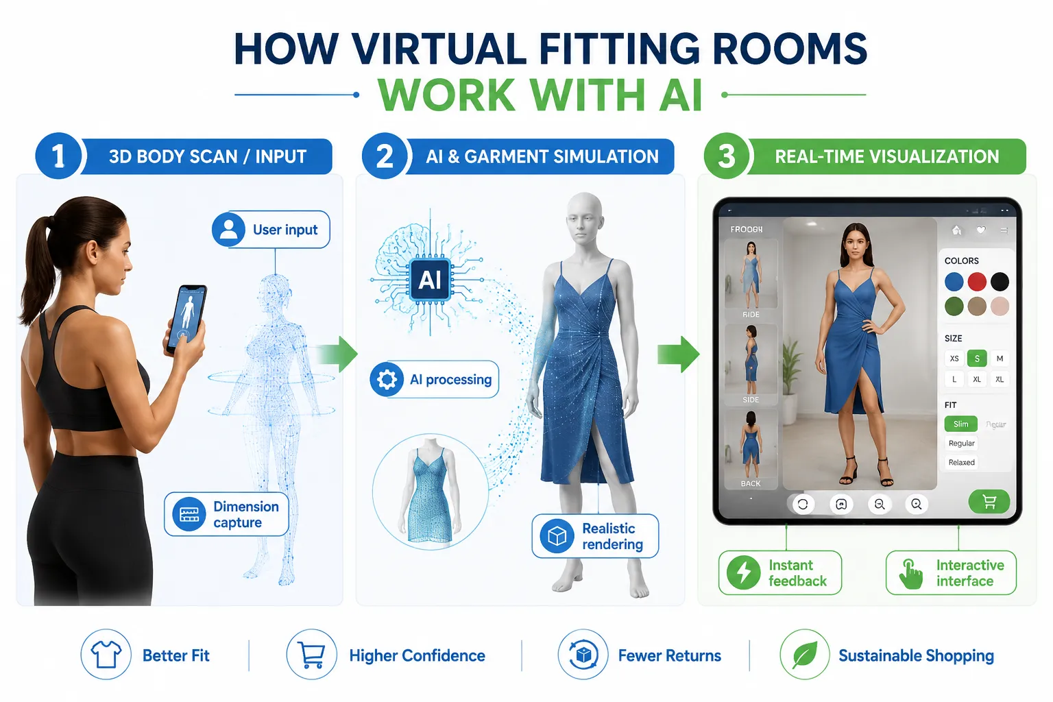 Virtual Fitting Rooms: How AI Is Changing Fashion E-Commerce | Start Entrepreneur Online What Are the Benefits for Fashion Brands Using AI Fitting Rooms?