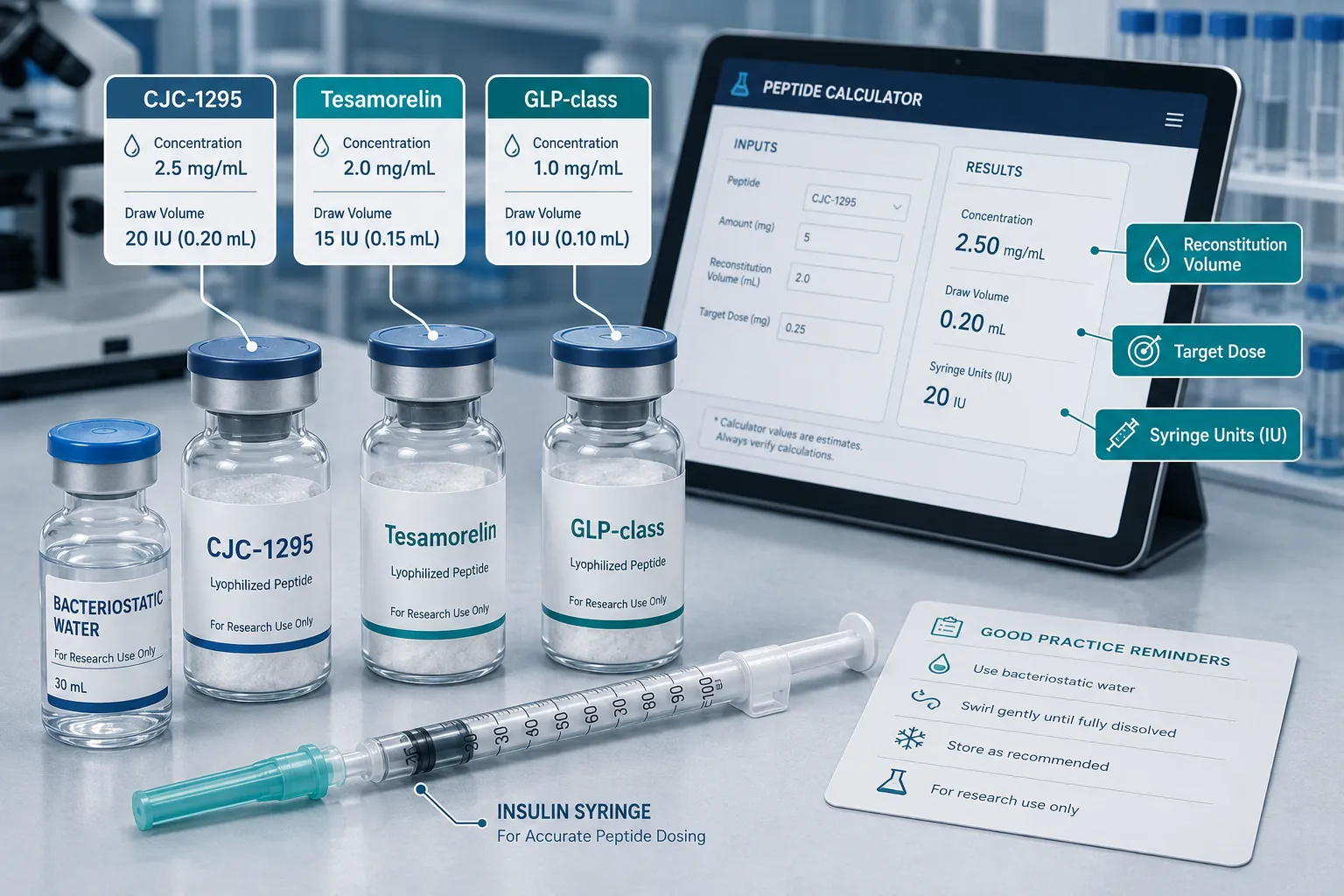 Applying Peptide Calculators to GLP-Class and Advanced Research Compounds