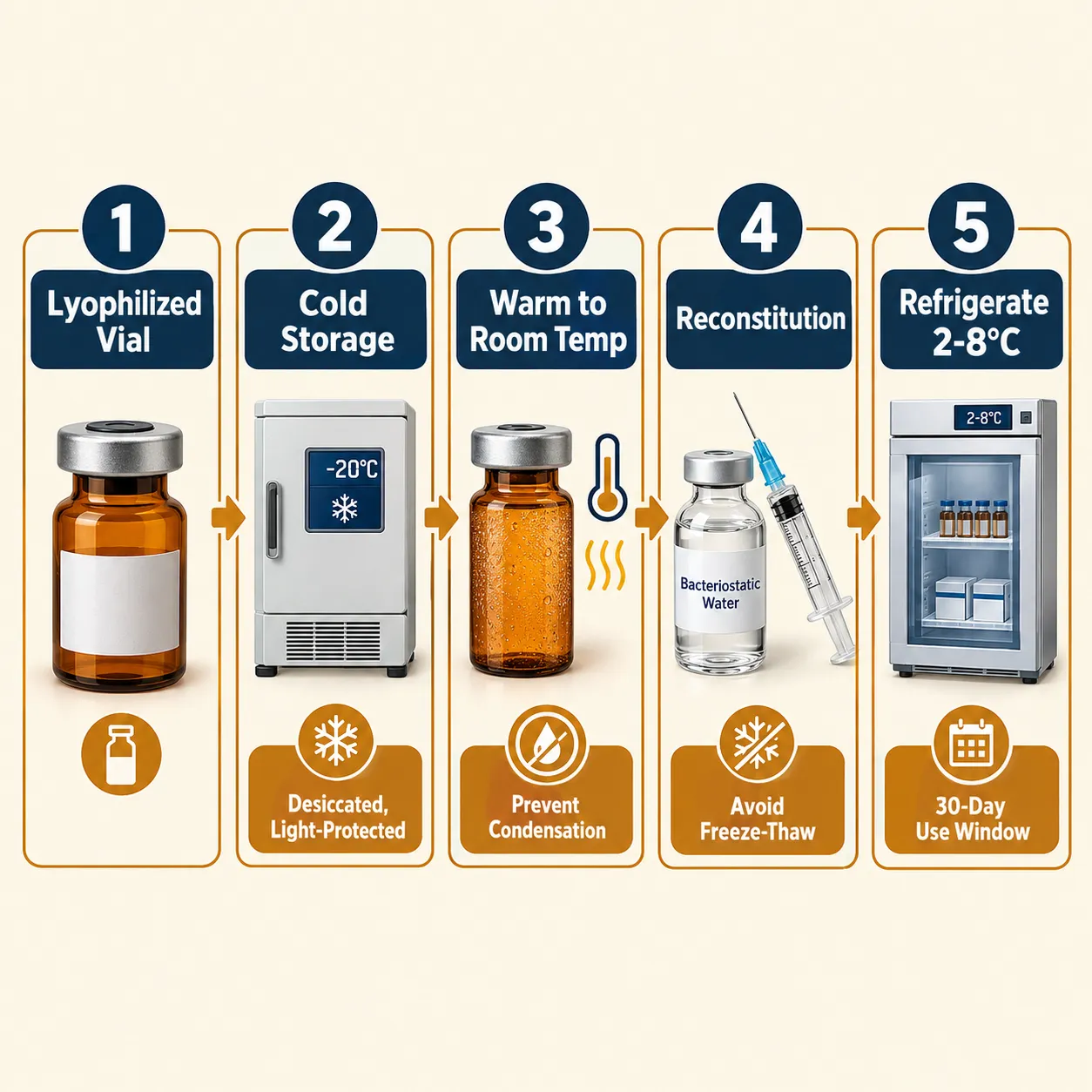Storage Conditions: Lyophilized Powder vs. Reconstituted Solution