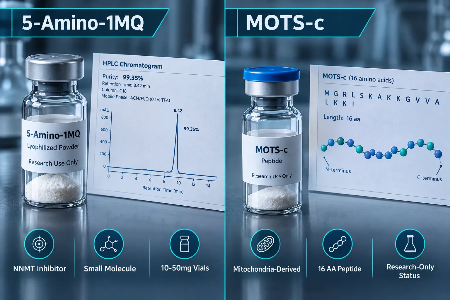 Where to Buy 5-Amino-1MQ and MOTS-c Research Materials: Vendor Evaluation Framework