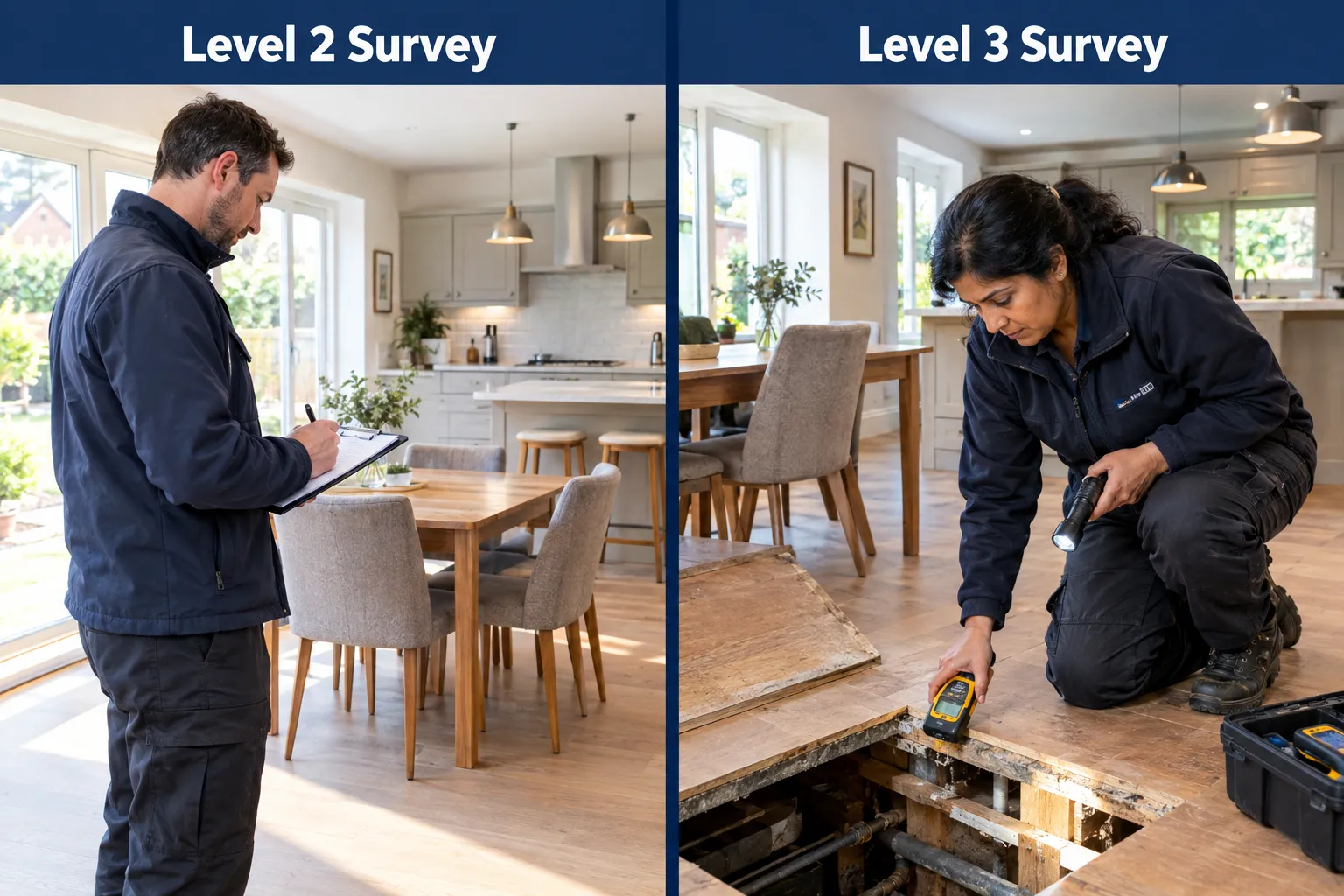 Level 2 vs Level 3: Which Survey Is Right for an Open-Plan Home?
