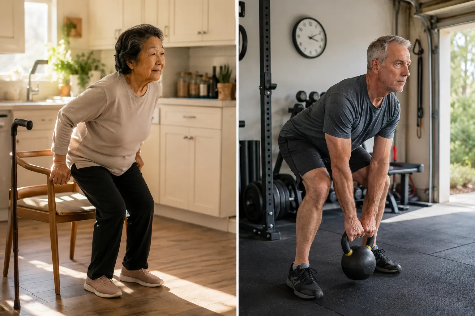 Can seniors build muscle without weights at home?