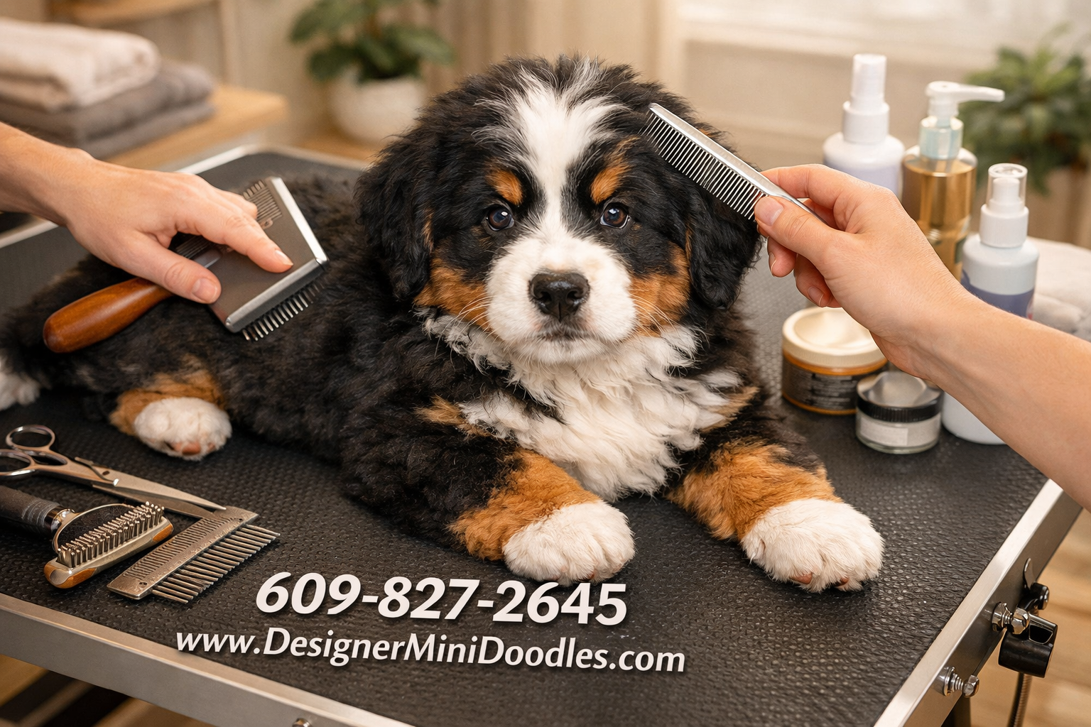 Miniature Bernese Mountain Dog puppies
