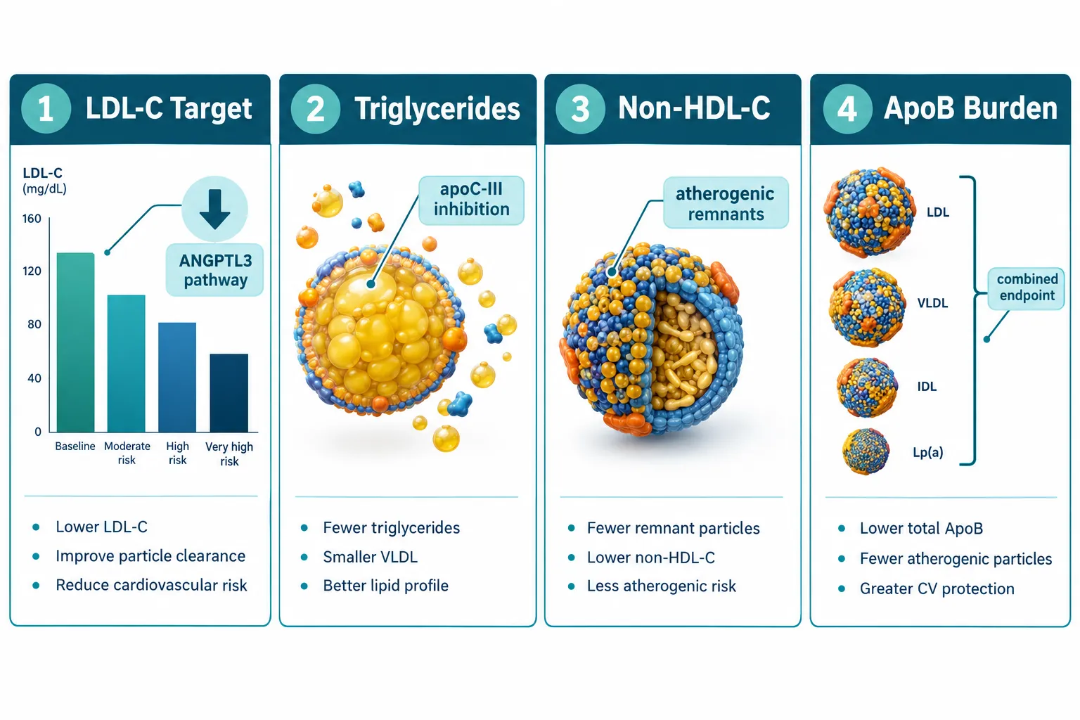 Why Lipoprotein Fractions Cannot Be Treated as One Endpoint