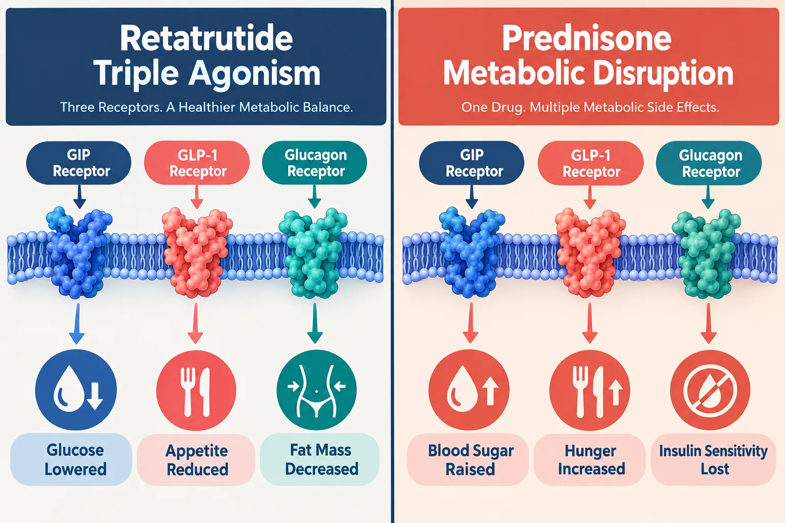 Retatrutide's Mechanism: A Multi-Target Counter to Metabolic Stress