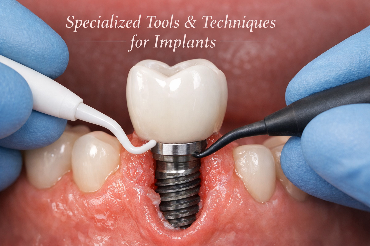 Can hygienists damage implants
