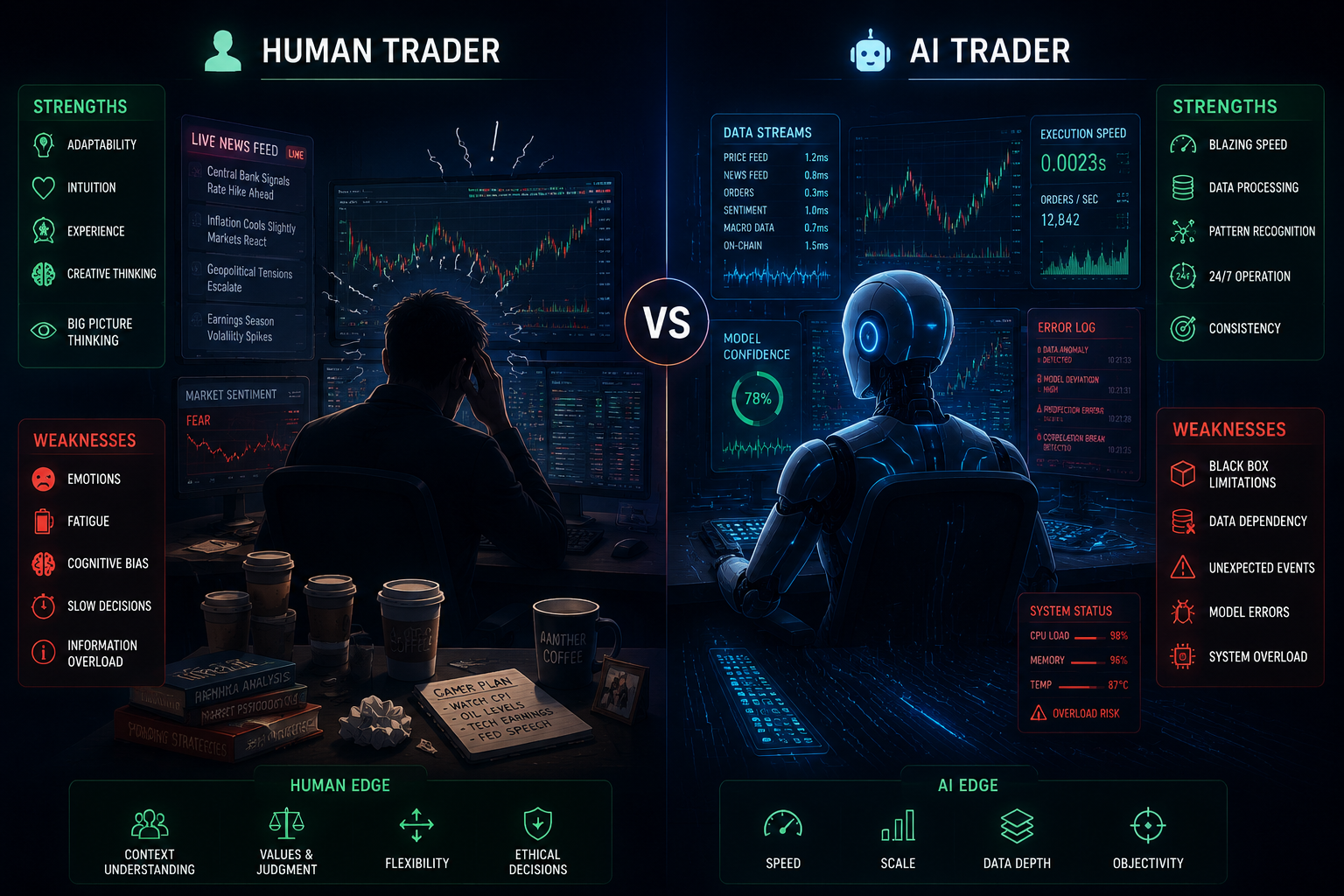 How Do AI Trading Bots Compare to Human Stock Traders?