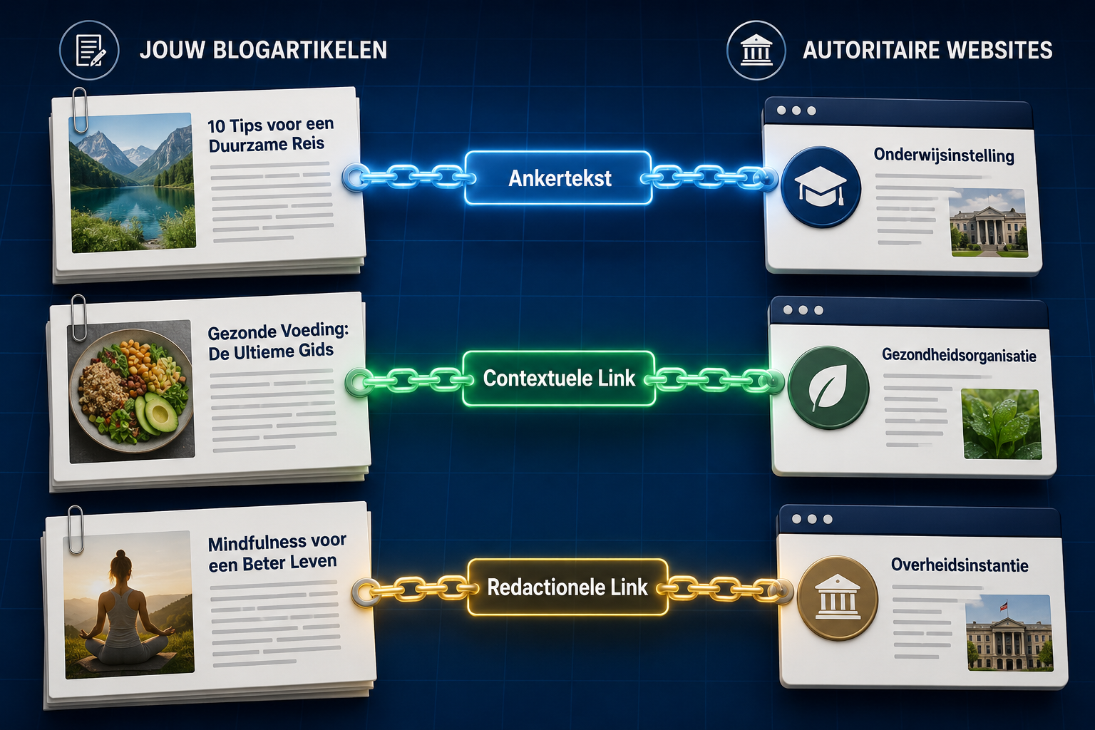 Soorten linkbuilding blogteksten