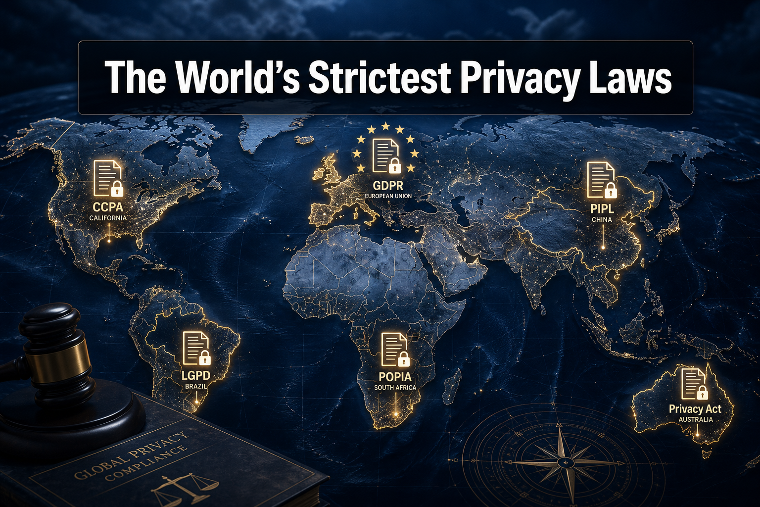Navigating Sanctions and Territorial Scopes: A Look at the World's Strictest Privacy Laws