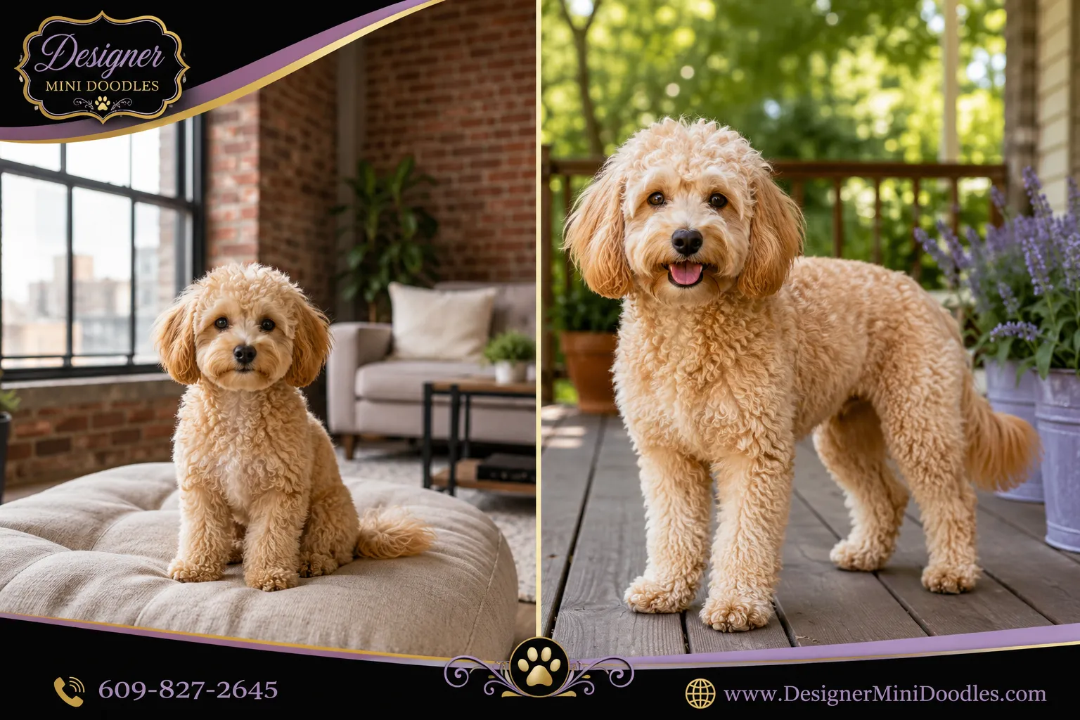 Toy goldendoodle vs mini goldendoodle: size difference