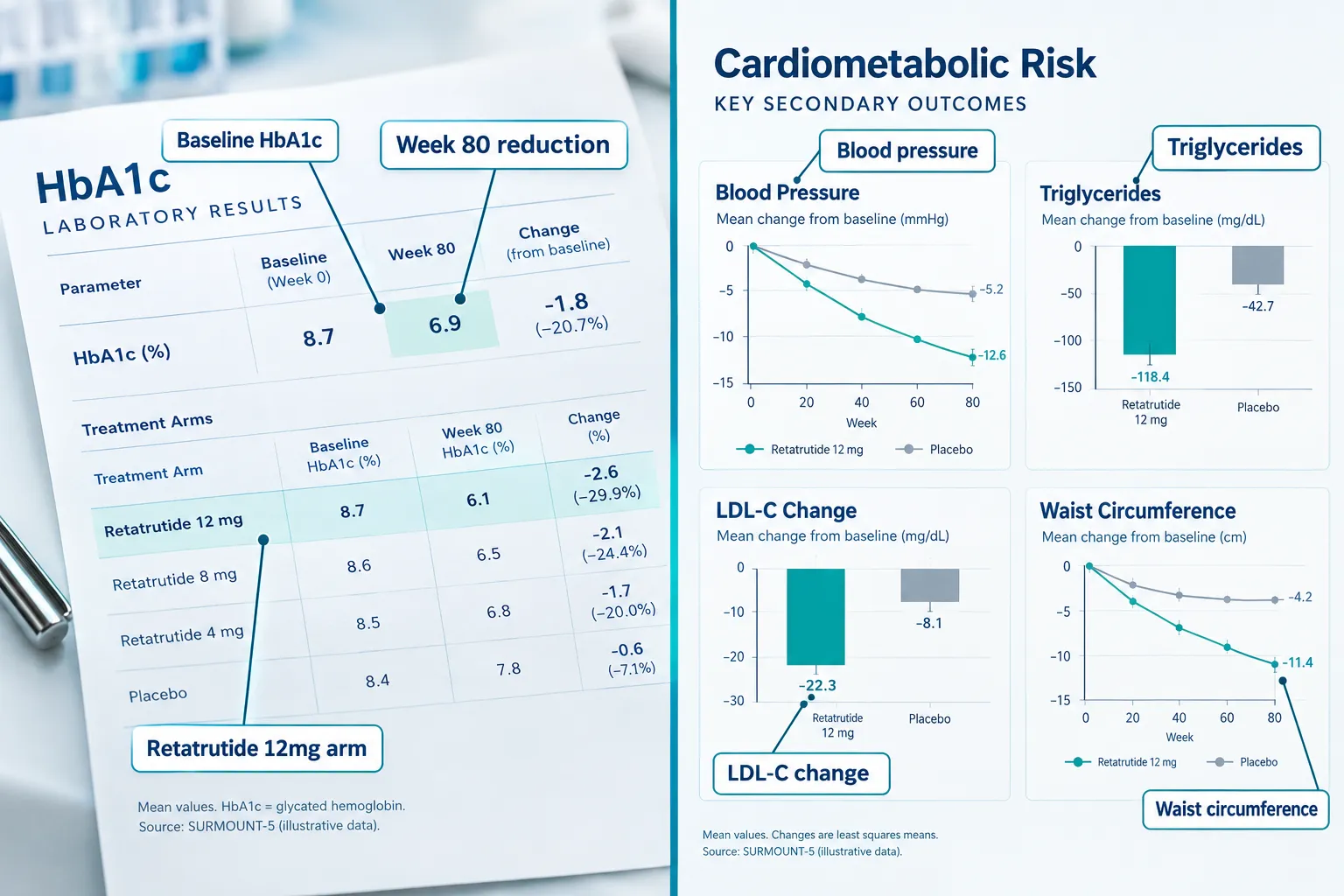 A1C, Glycemic Control, and Cardiometabolic Endpoints: What the Data Show