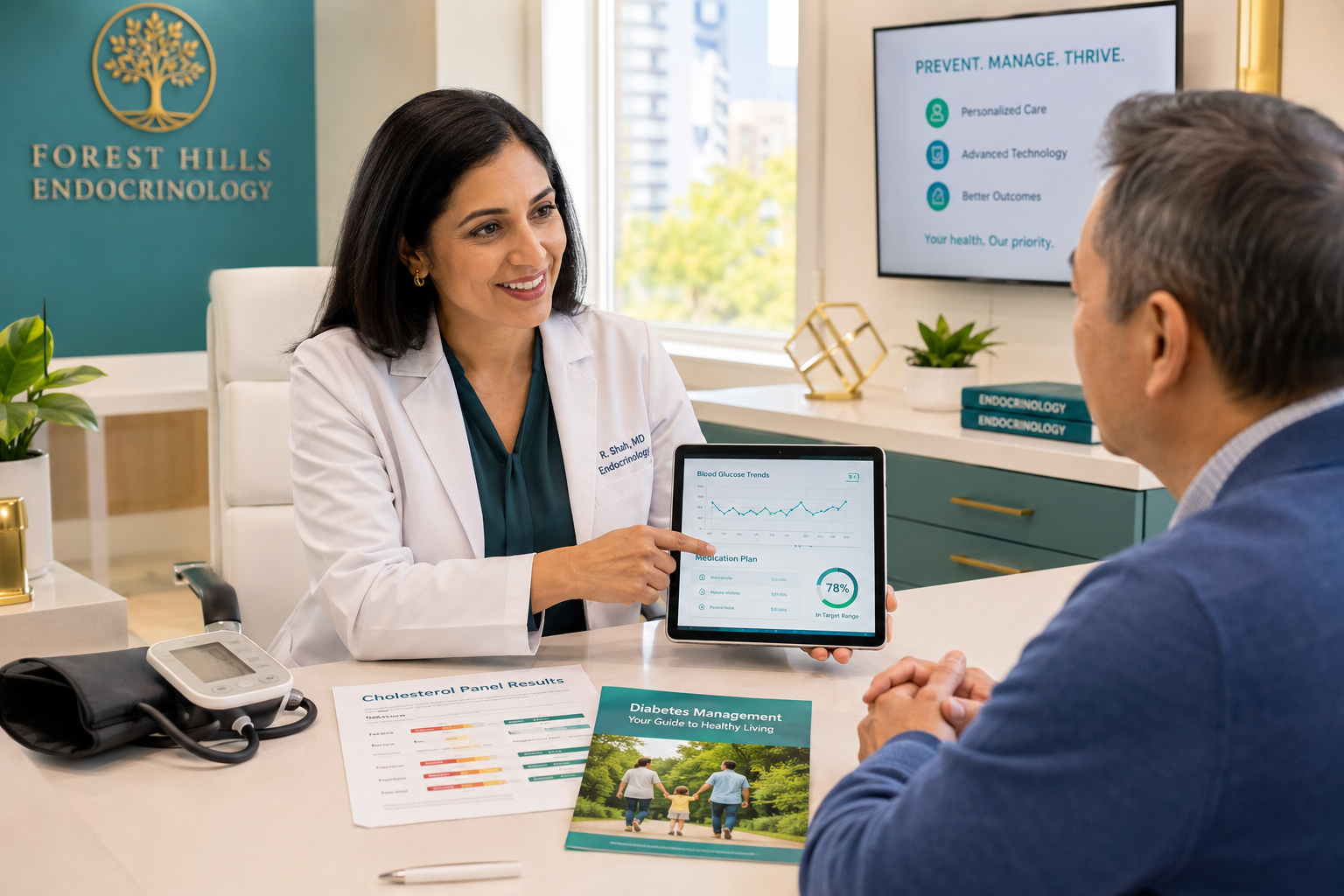 Doctor talking to a patient 