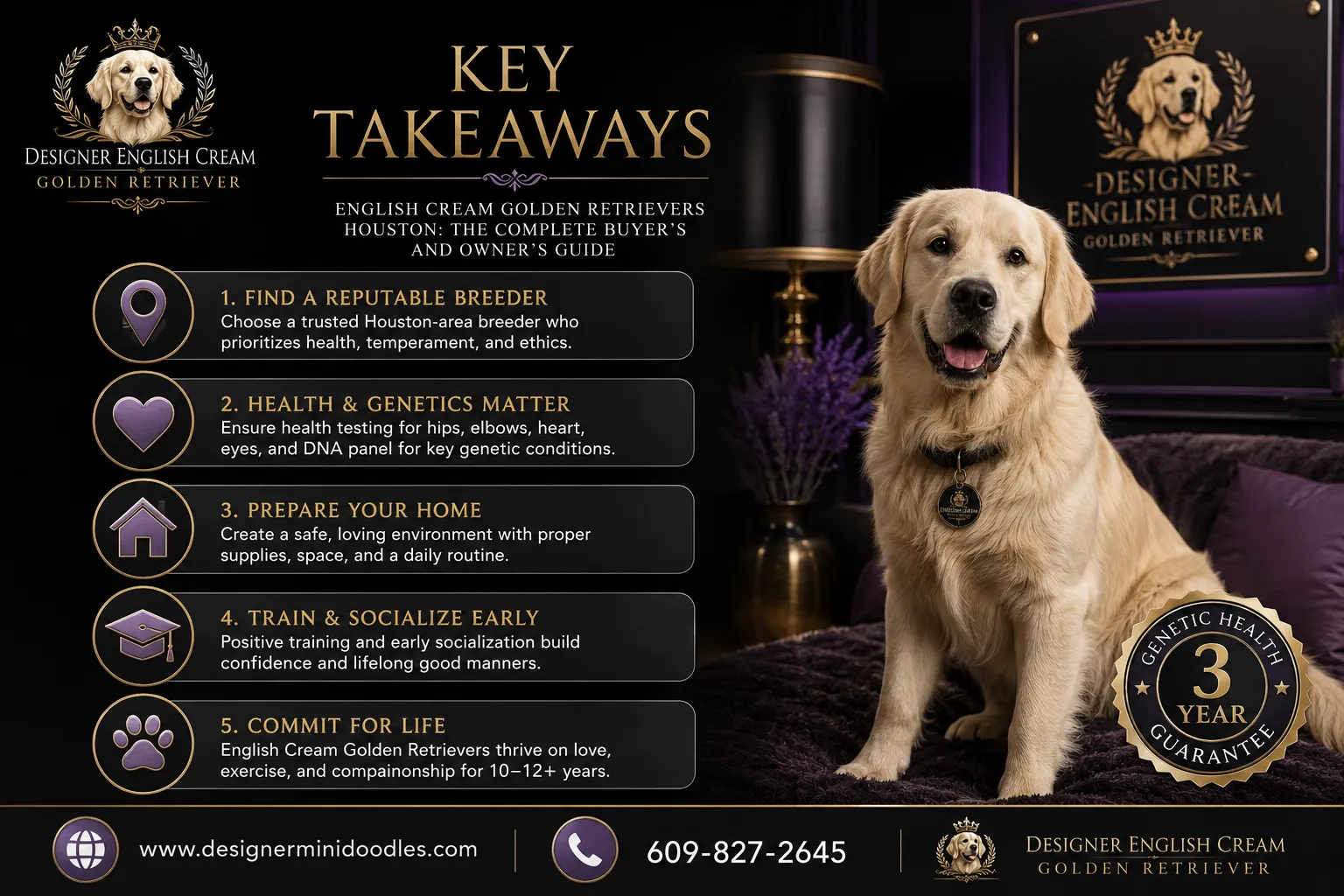 english cream golden retrievers Houston