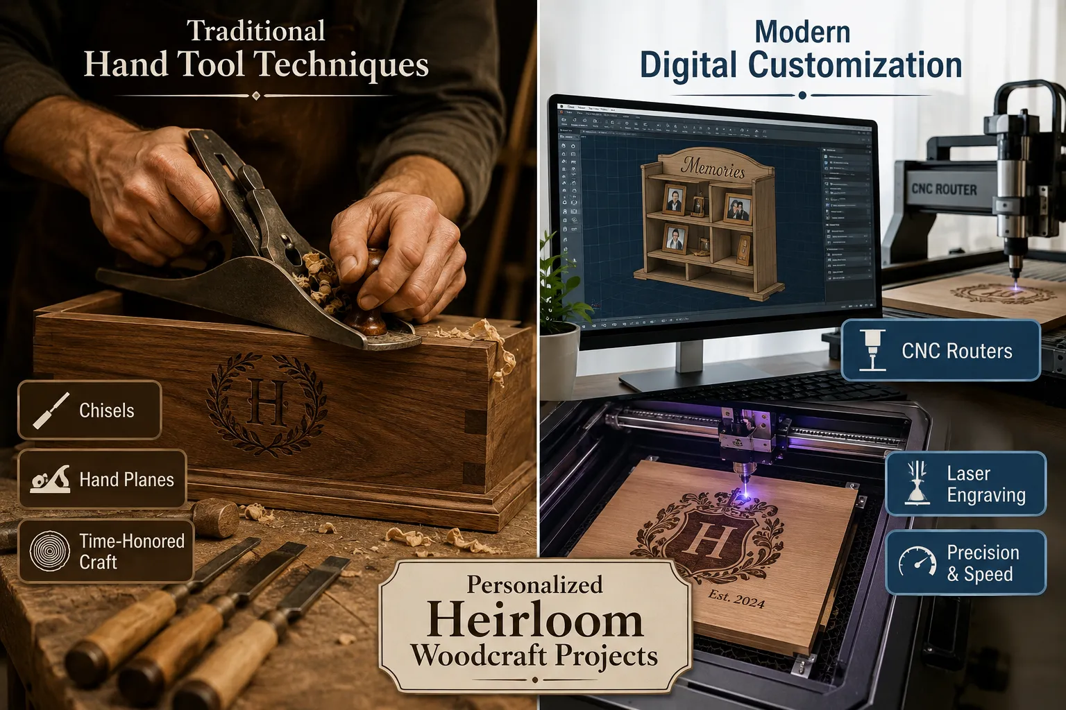 Crafting Techniques and Personalization Options for Heirloom Woodcraft