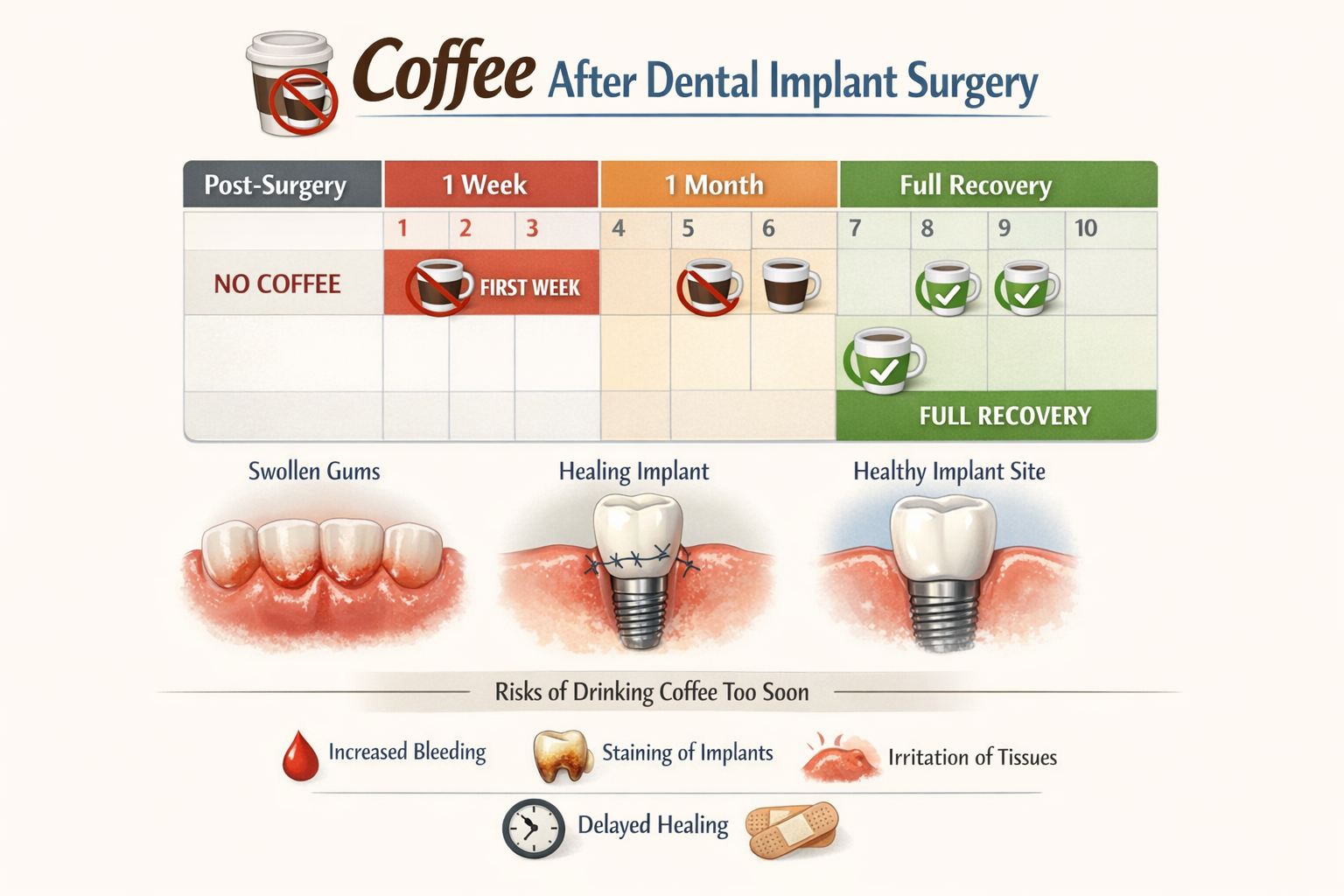 Navigating Your Post-Surgery Sips: Understanding Coffee After Dental Implant Surgery
