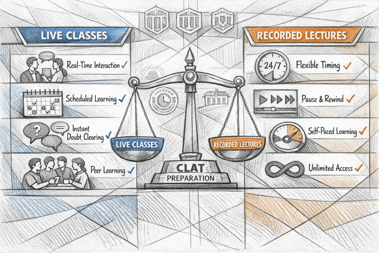 Pencil sketch, hand-drawn, artistic, Picasso-inspired cubist style, geometric shapes, Detailed infographic-style landscape image (1536x1024)