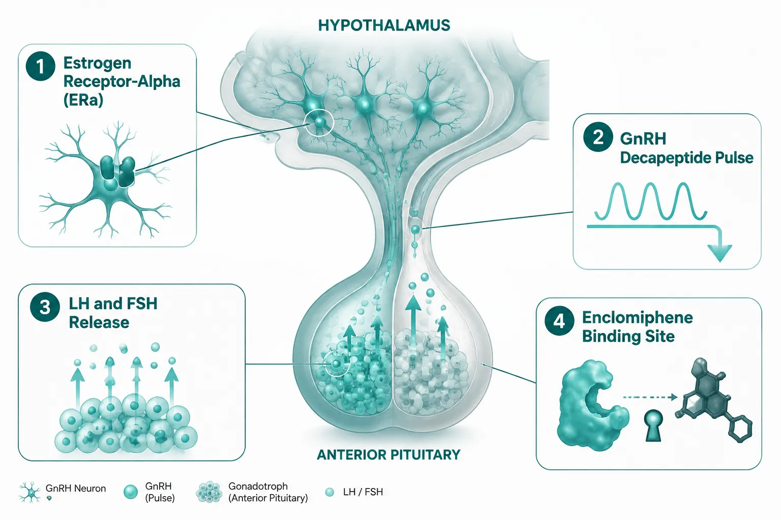 How Estrogen Receptors Govern Polypeptide Hormone Cascades