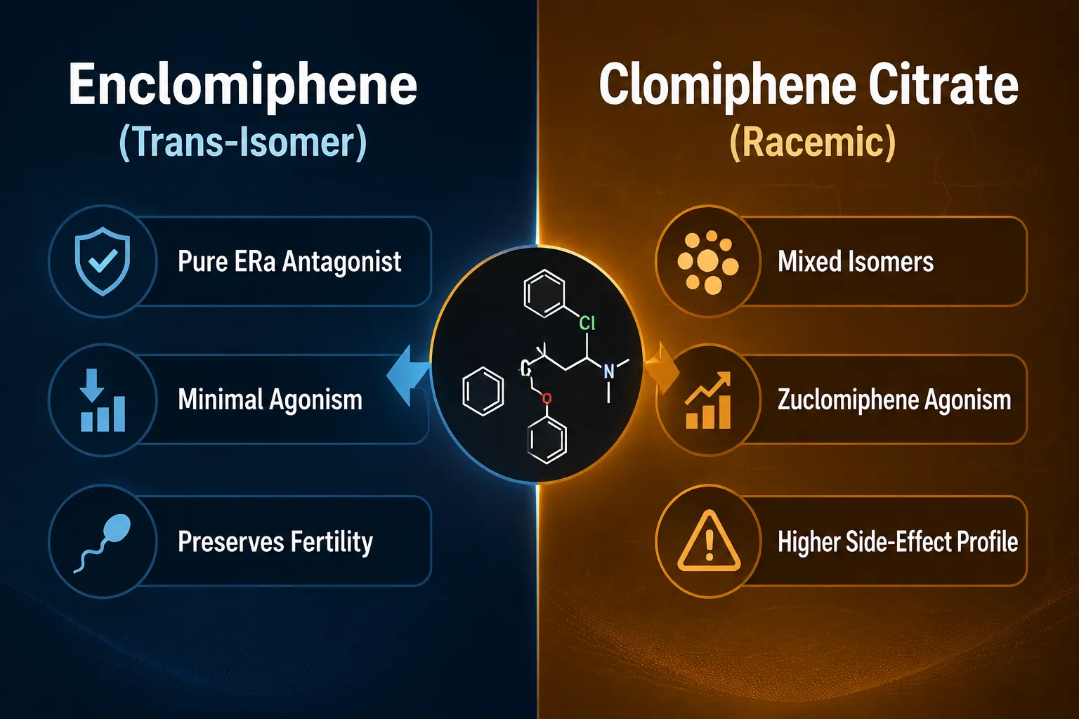 Enclomiphene as a serm: Mechanism, Selectivity, and Research Relevance