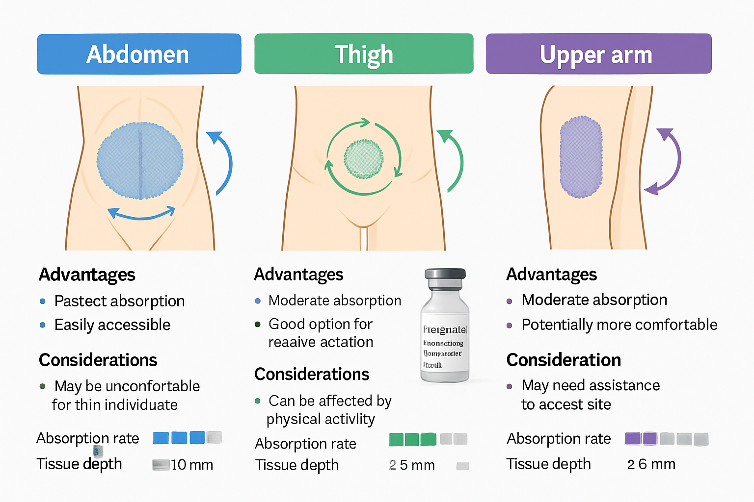 best place to inject tirzepatide