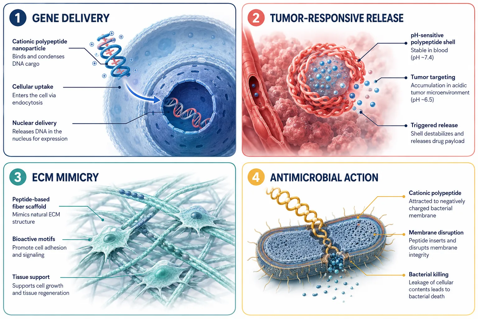 Core Mechanisms: How Polypeptide Peptides Act Inside Cells