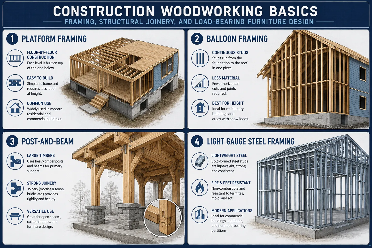 Understanding Basic Framing in Construction Woodworking