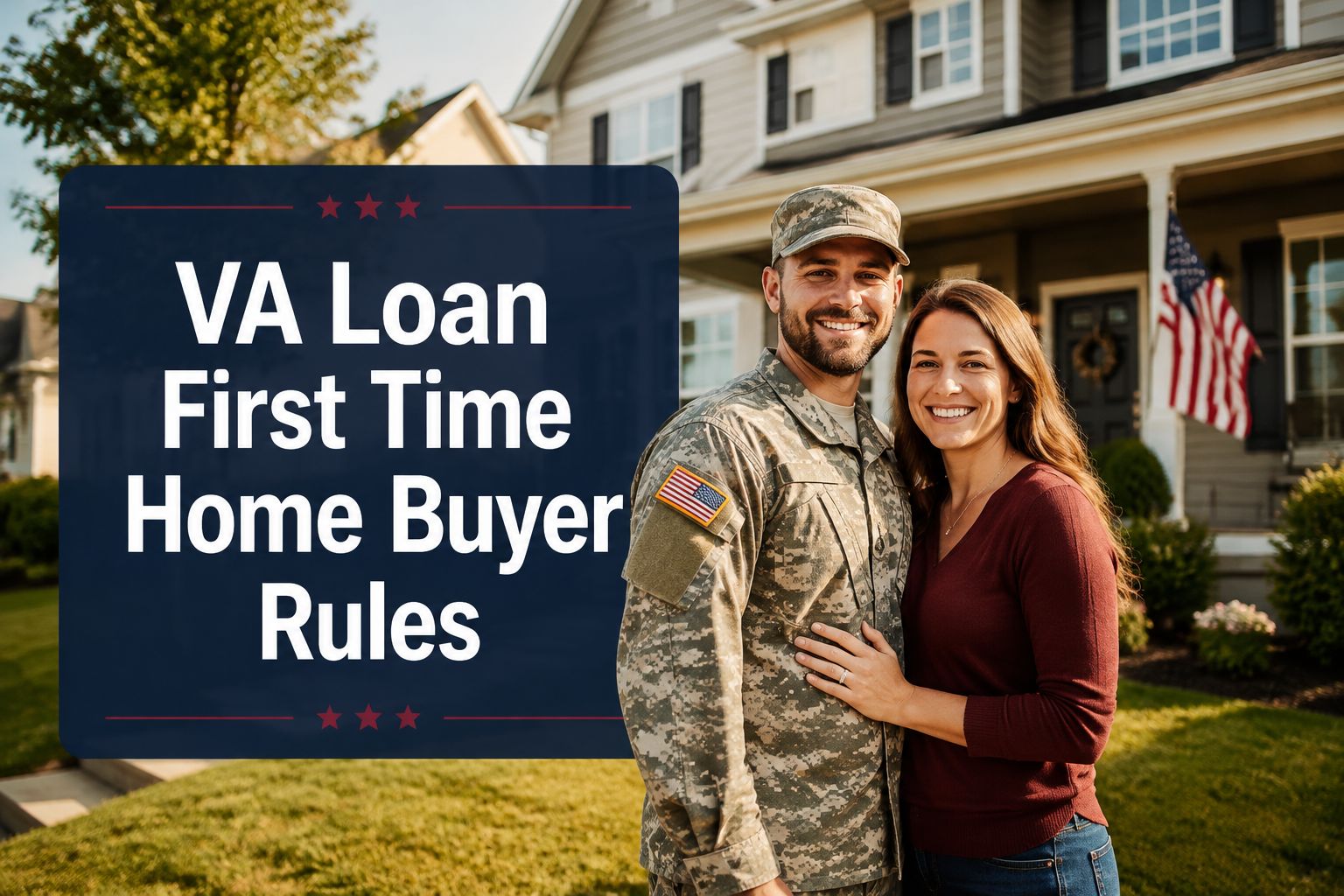 Veteran couple receiving the keys to a home bought with a VA loan