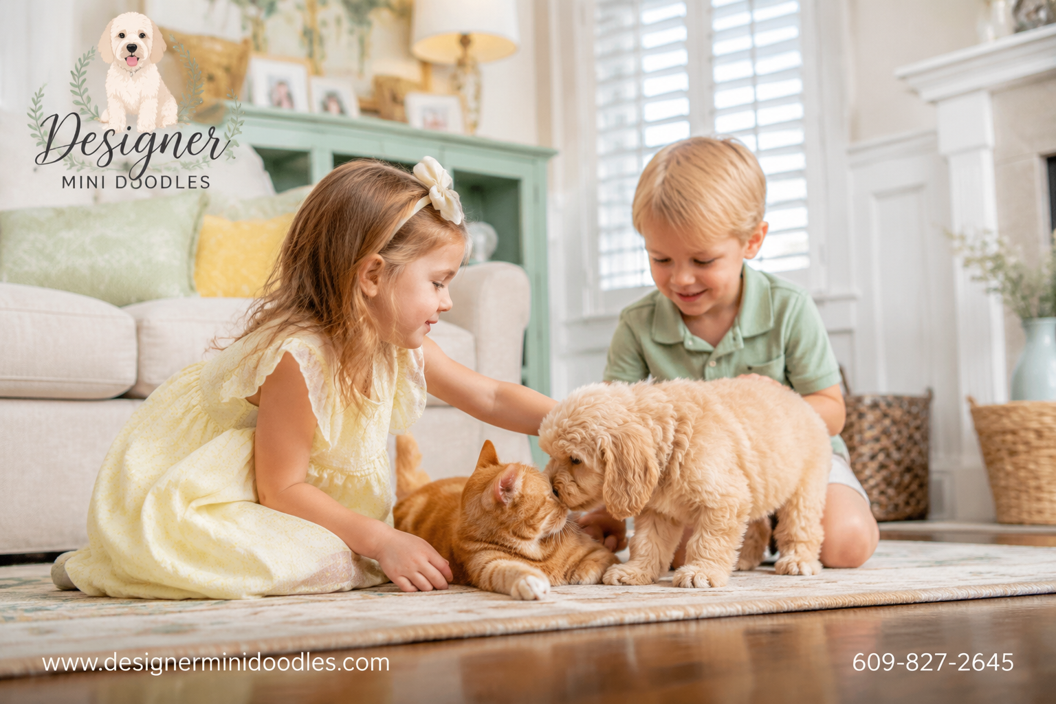 Are Micro Goldendoodles Good with Kids and Other Pets?