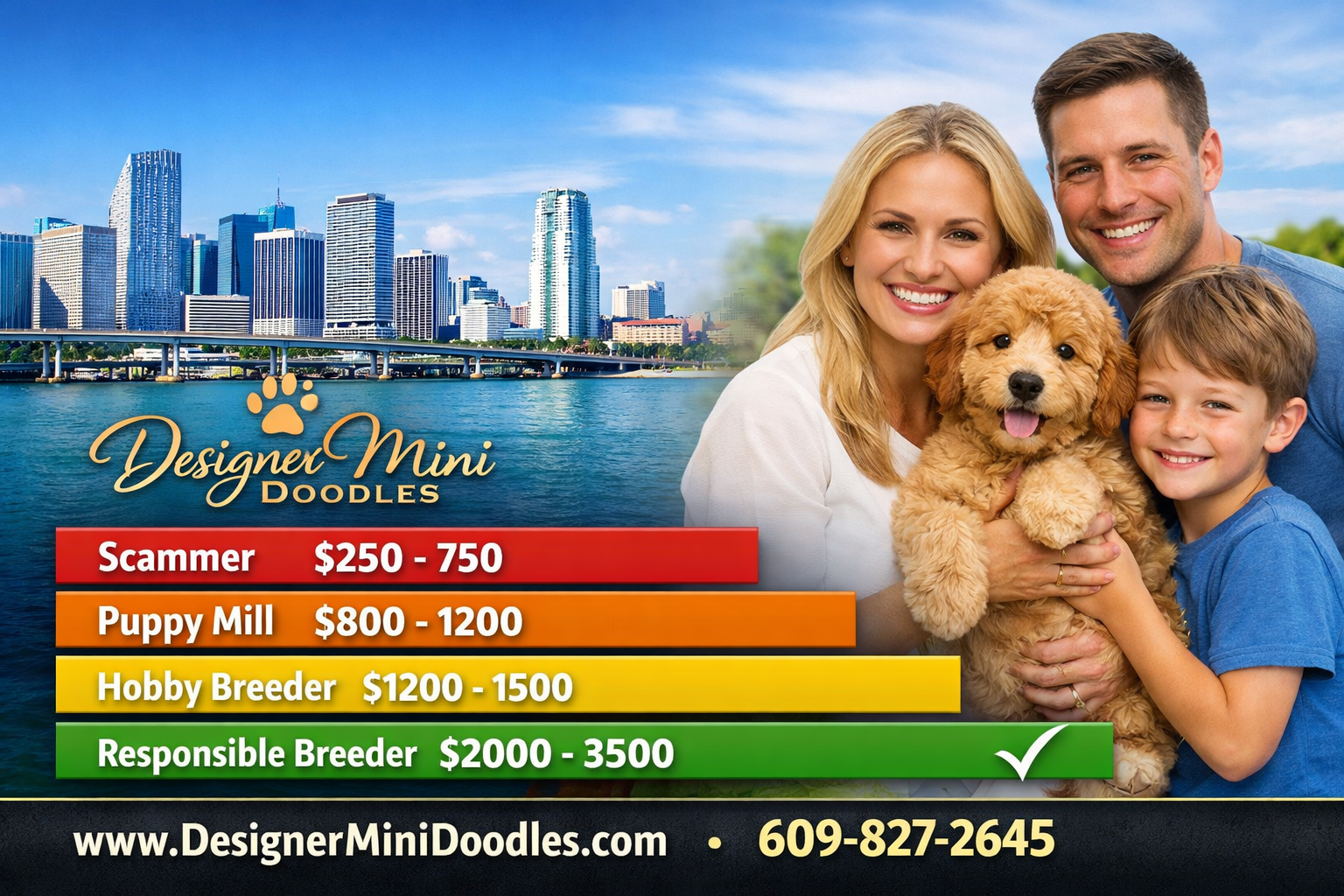 Miniature Goldendoodle puppies for sale Miami