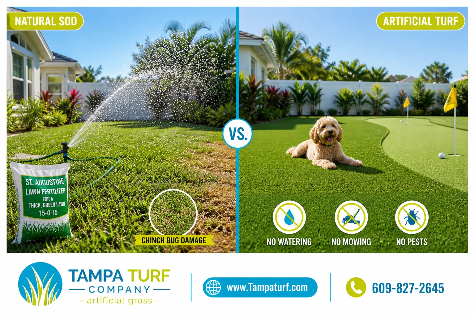 Is Artificial Turf Better Than Natural Grass for Tampa Homes?