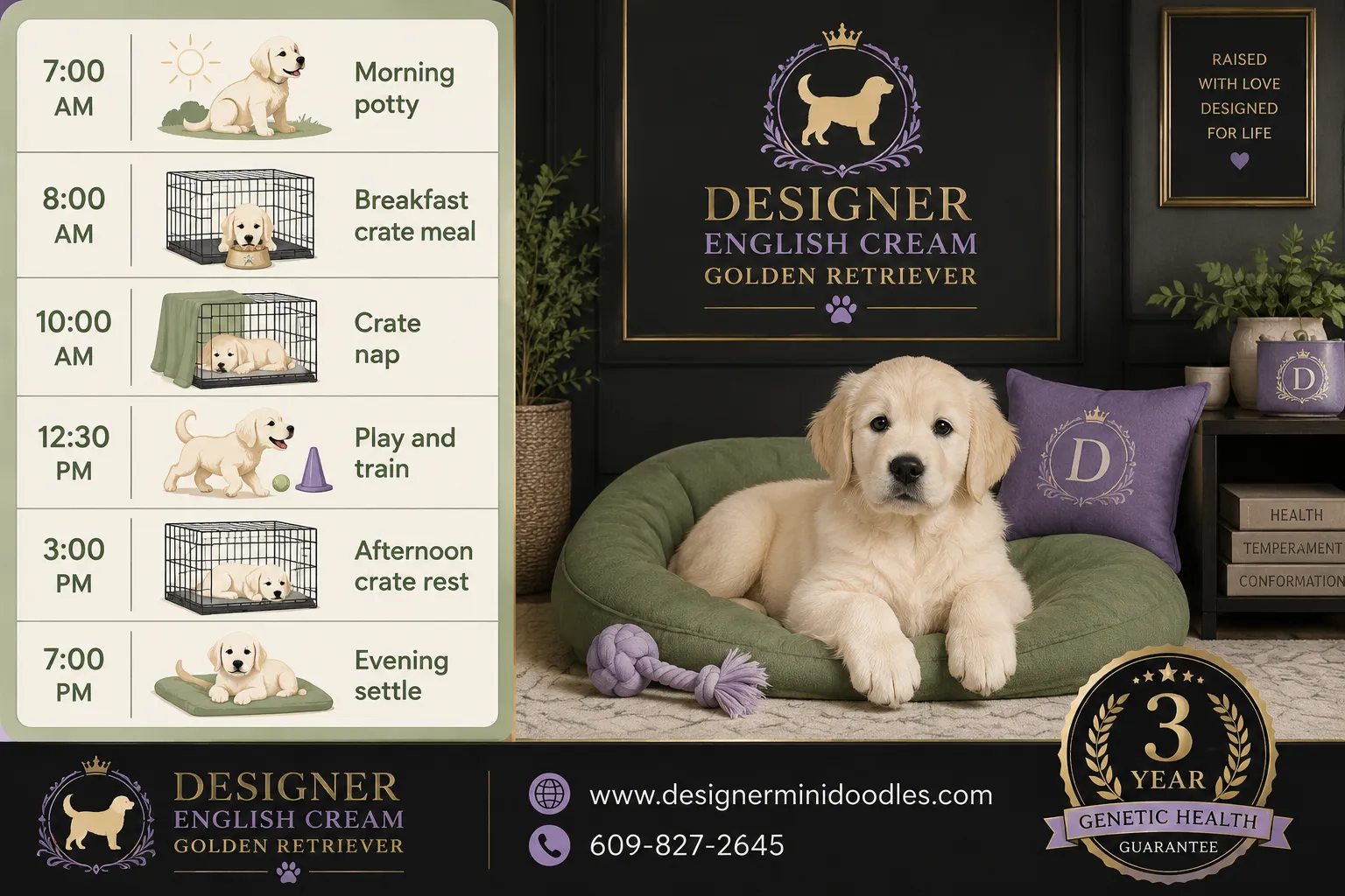 English Cream Golden Retriever crate training tips