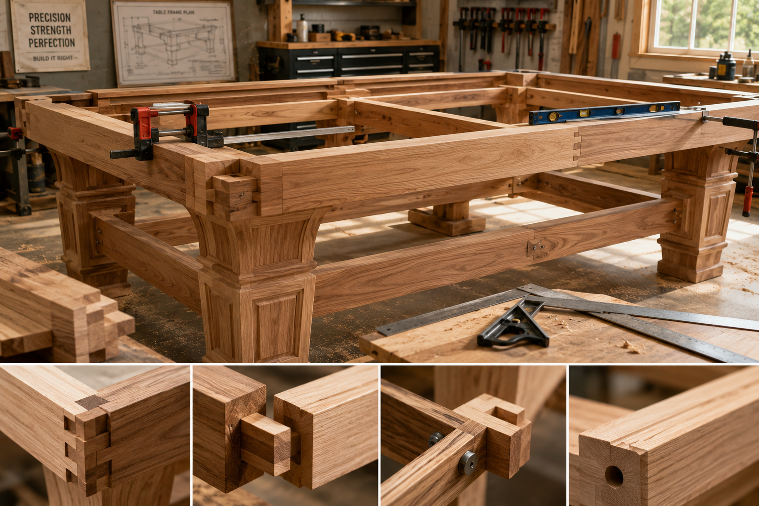 Advanced Frame Construction for a DIY Billiard Table