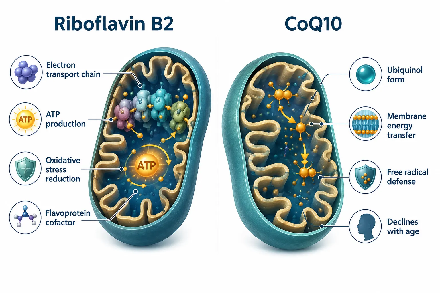 What Are Riboflavin B2 and CoQ10, and Why Are They Discussed for Migraine Prevention?