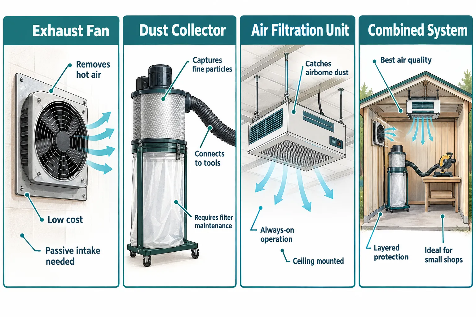 Dust Collection vs. Ventilation: Do You Need Both