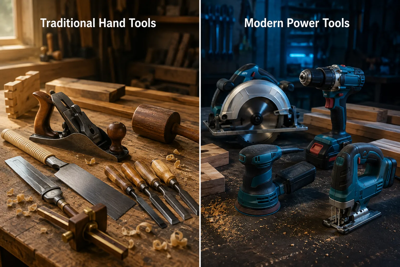 Beginner Woodworking: Essential Hand Tools vs. Power Tools, Making Your First Purchases