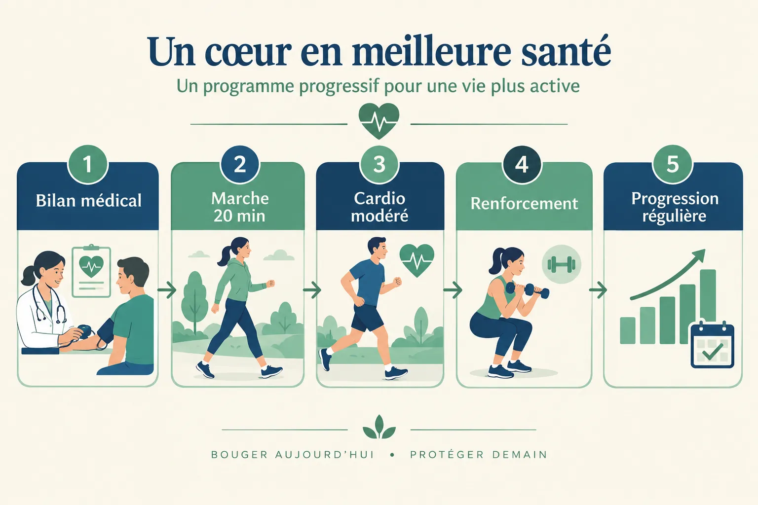 Les meilleurs exercices pour la santé cardiovasculaire et exercice physique